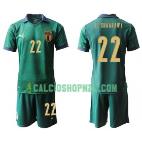 Italia Stephan El Shaarawy 22 Bambino Maglia Terza Euro 2020 Manica Corta (+ Pantaloncini)